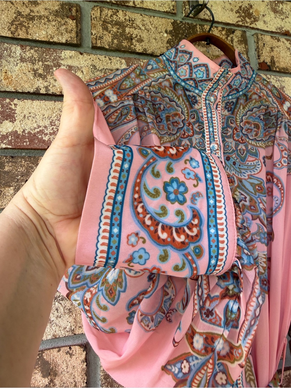 N by Nancy Maxi Dress Women’s Size Medium Precious Paisley! - Picture 3 of 6